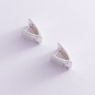 Срібні сережки "Бездоганність" 122780 от ювелирного магазина Оникс - 2