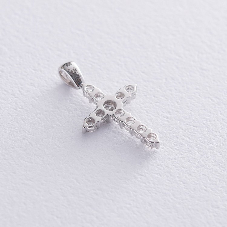 Золотой крестик с бриллиантами пб0211mr от ювелирного магазина Оникс - 2