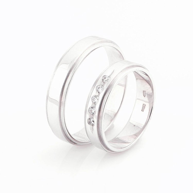 Золотое обручальное кольцо - актуальное обр00340 от ювелирного магазина Оникс - 2