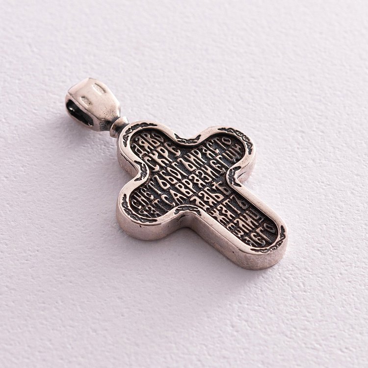 Срібний православний хрест "Голгофський" з (чорнінням) 13364 від ювелірного магазину Онікс - 1