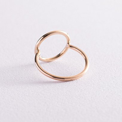 Каблучка "Кругообіг" у жовтому золоті к06928 №8