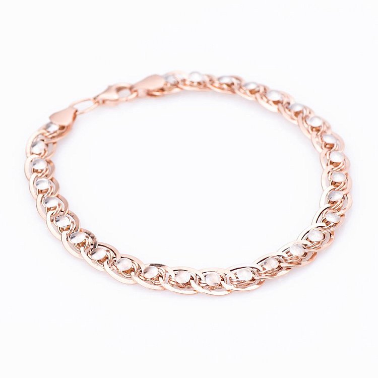 Золотой женский браслет плетение Нонна (6 мм) б01928 от ювелирного магазина Оникс