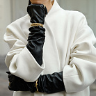 Жесткий браслет "Helen" в желтом золоте б05755 от ювелирного магазина Оникс - 8