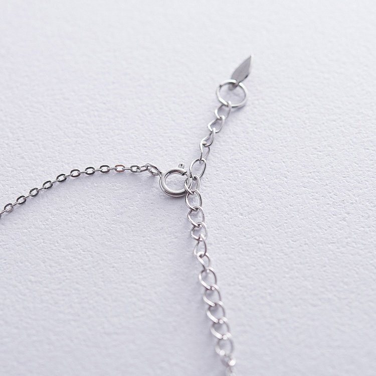 Срібне кольє Зірочки з фіанітами 18776 від ювелірного магазину Онікс - 2