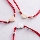 Браслет із червоною ниткою "Серце" (біле золото) б05273 от ювелирного магазина Оникс - 2