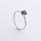 Помолвочное кольцо с бриллиантами (белое золото) 236361122 от ювелирного магазина Оникс