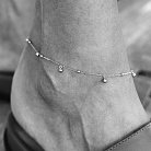 Золотой браслет "Шарики" на ногу б04808 от ювелирного магазина Оникс - 2