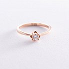Помолвочное кольцо в красном золоте (бриллиант) кб0346ca от ювелирного магазина Оникс - 2