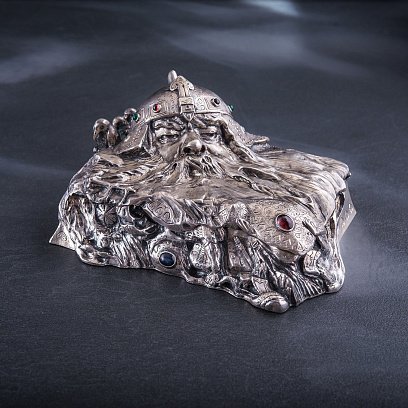 Срібна скринька ручної роботи "Хранитель" сер00065х