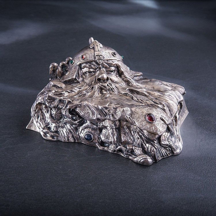 Срібна скринька ручної роботи "Хранитель" сер00065х від ювелірного магазину Онікс