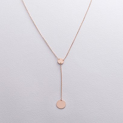 Золотое колье "Монетки" (возможна гравировка) кол01479