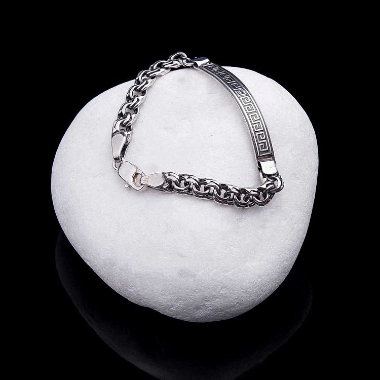 Серебряный браслет 14097а от ювелирного магазина Оникс - 1