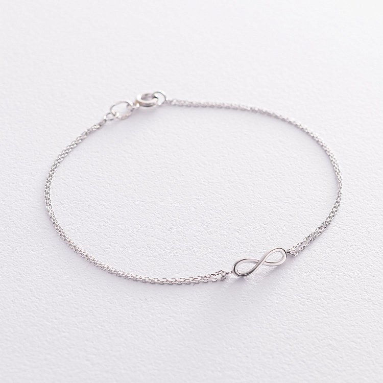 Золотой браслет "Бесконечность" б04689 от ювелирного магазина Оникс