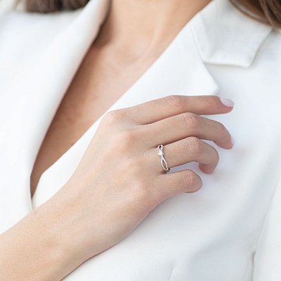 Золотое кольцо с бриллиантами кб03041 №4