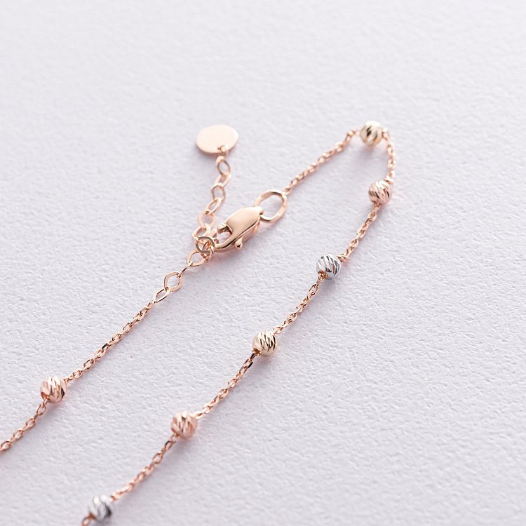 Золоте кольє "Кульки" кол01616 - 3 Золоте кольє "Кульки" кол01616 від ювелірного магазину Онікс - 3