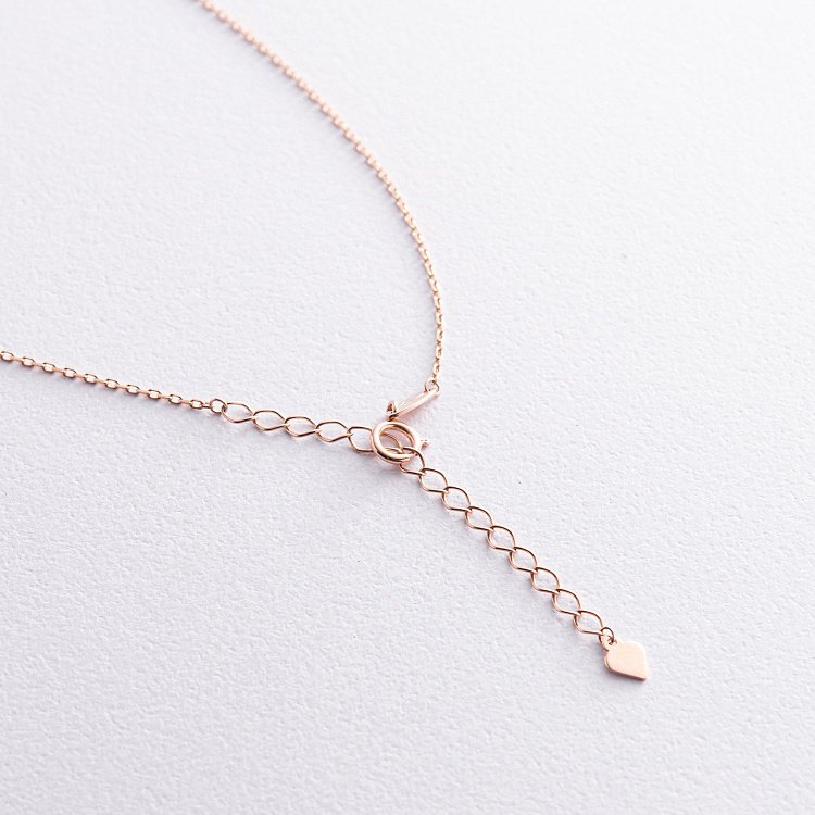 Золоте кольє "Сердечко" з перламутром кол02396 від ювелірного магазину Онікс - 4