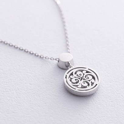 Золоте кольє з діамантами та емаллю 722791121 №5