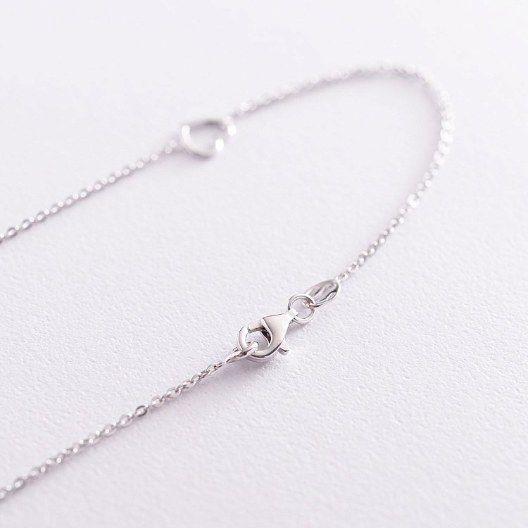 Серебряное колье "Сердечки" 181081 от ювелирного магазина Оникс - 4