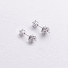 Золоті сережки - пусети з діамантами сб0571z от ювелирного магазина Оникс - 1