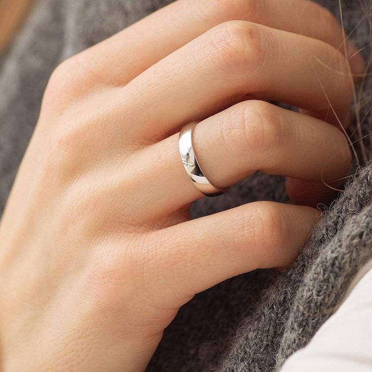 Золота обручка "Американка" (можливе гравіювання) обр00167 від ювелірного магазину Онікс - 2