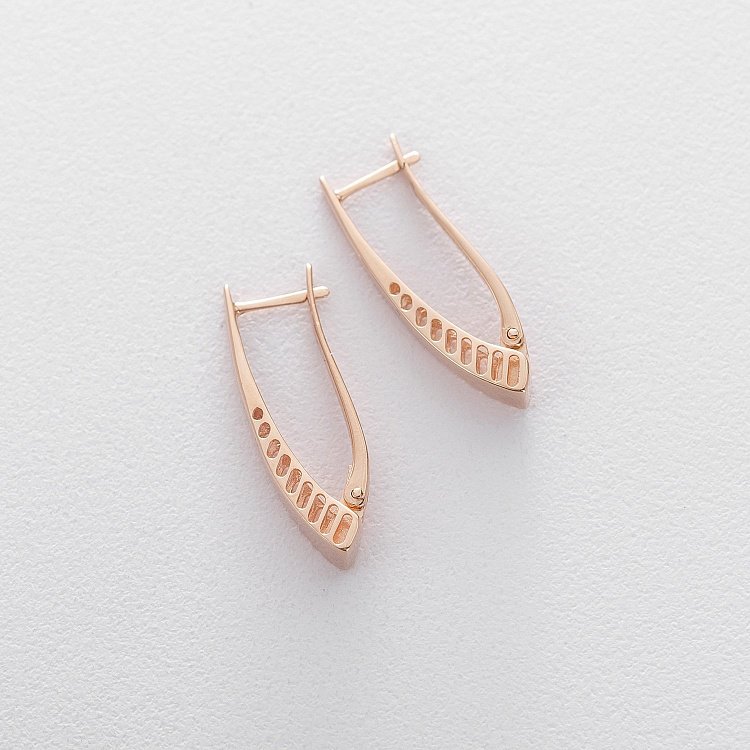 Золотые серьги с04273 от ювелирного магазина Оникс - 1