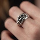 Серебряное кольцо "Тандем любви" 112702 от ювелирного магазина Оникс - 1