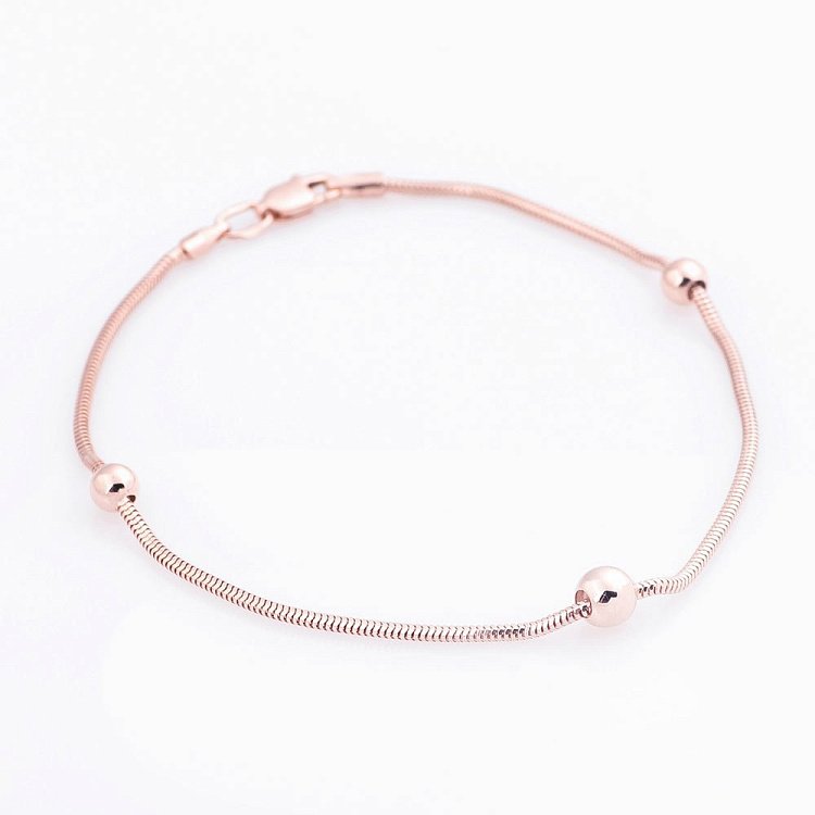 Золотий браслет плетіння Снейк б02630 від ювелірного магазину Онікс