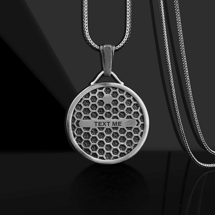 Срібний кулон "Георгій Переможець" (можливе гравіювання) 133180 від ювелірного магазину Онікс - 4