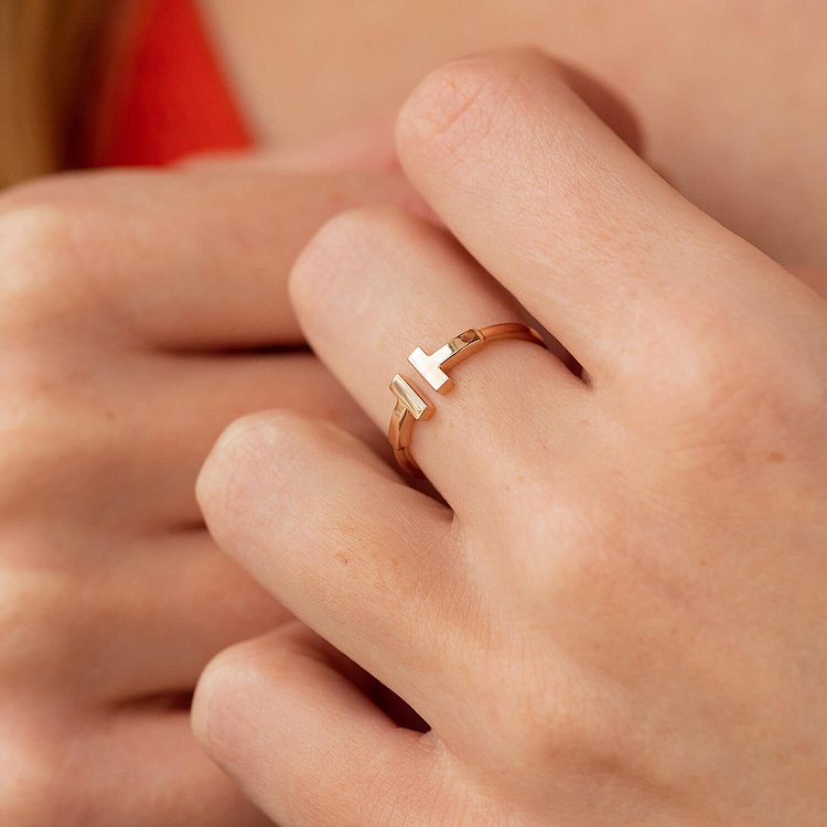 Кольцо "Tina" в красном золоте к05179 от ювелирного магазина Оникс - 3