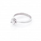 Помолвочное кольцо с фианитами (родий) 111124 от ювелирного магазина Оникс - 1