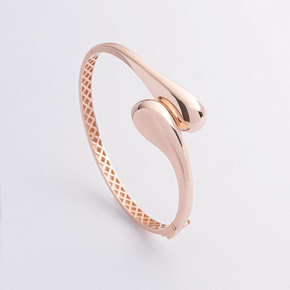 Жесткий браслет "Miriam" в красном золоте б05733