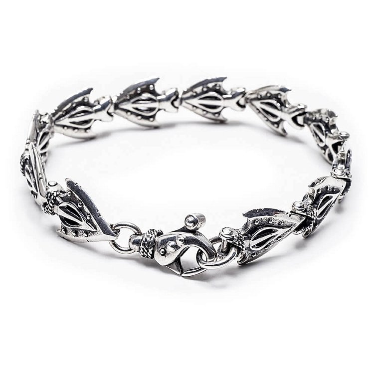 Мужской серебряный браслет "Стрелы" (чернение) tlarrows от ювелирного магазина Оникс - 6