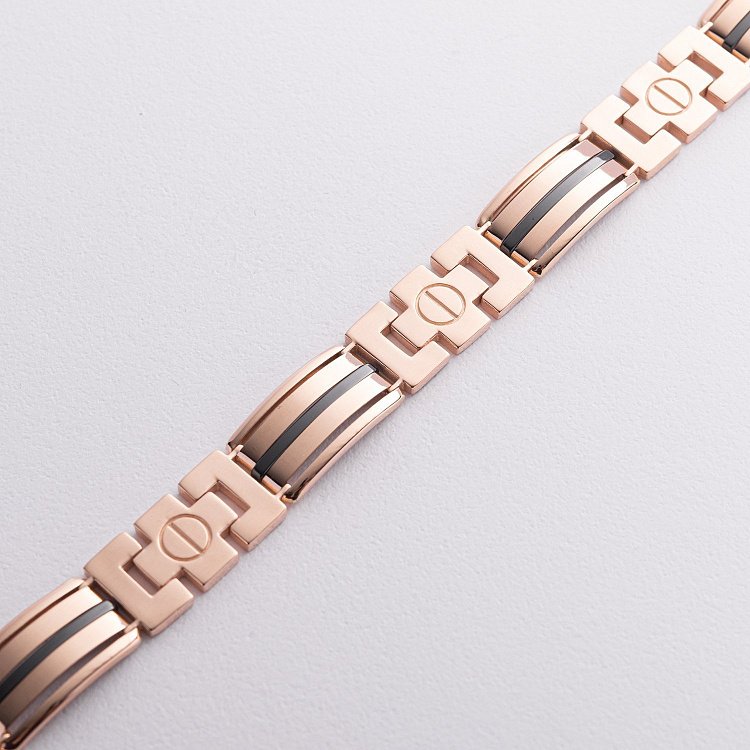 Чоловічий золотий браслет (онікс) б05576 від ювелірного магазину Онікс - 2