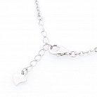 Срібний браслет "Нескінченність з сердечками" (фіаніти) 141290 от ювелирного магазина Оникс - 3