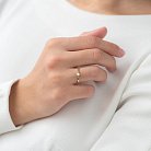 Золотое помолвочное кольцо с бриллиантом кб03044k от ювелирного магазина Оникс - 1