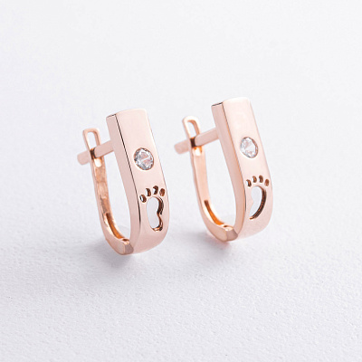 Золотые серьги 