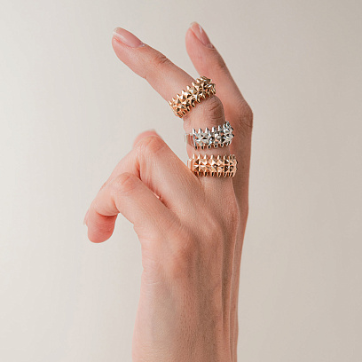 Кольцо "Pauline" в желтом золоте к08338 №7