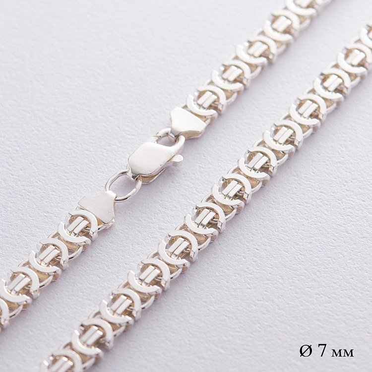 Серебряная цепочка (плетение Евро) б011683 Серебряная цепочка (плетение Евро) б011683 от ювелирного магазина Оникс