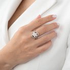 Золотое кольцо "Цветок" с бриллиантами кит657 от ювелирного магазина Оникс - 1
