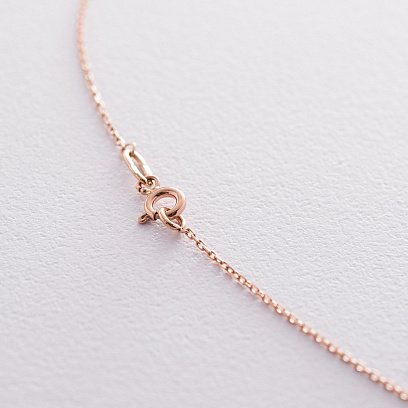 Золоте кольє "Серце" (фіаніт) кол01603 №5