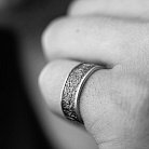 Серебряное текстурное кольцо 7016 от ювелирного магазина Оникс - 15