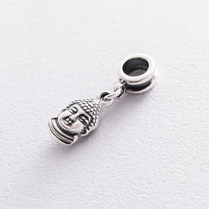 Срібний шарм з чорнінням 132136