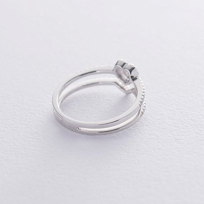 Золотое кольцо "Сердце" с бриллиантами кб0101ca №3