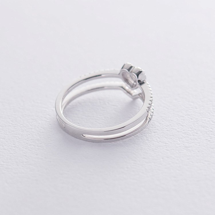 Золотое кольцо "Сердце" с бриллиантами кб0101ca от ювелирного магазина Оникс - 2