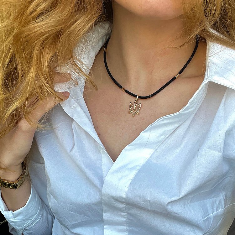 Золотой кулон "Герб Украины - Тризуб" п03687 от ювелирного магазина Оникс - 13