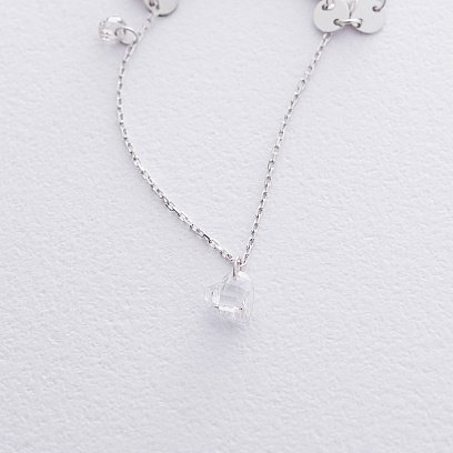 Подвійний золотий браслет Монетки з фіанітами б04290 №3