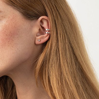 Срібна сережка - каффа 122889 №2