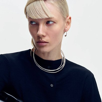 Срібне кольє - чокер (трансформер) 1100N №29