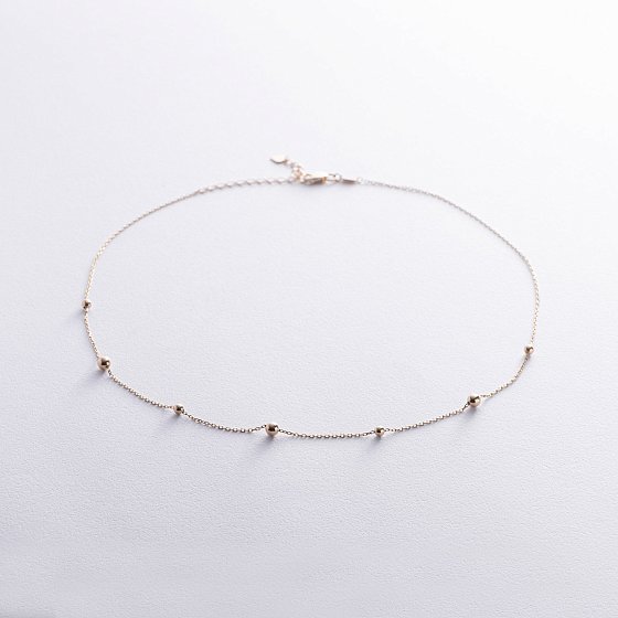 Колье "Шарики" в желтом золоте кол02457