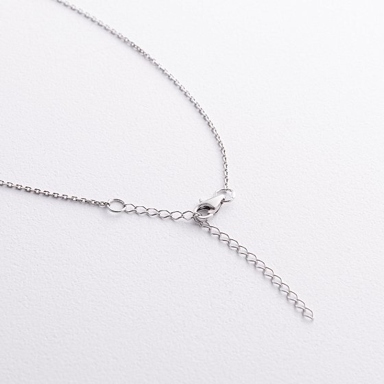Серебряное колье "Karen" (розовый сапфир) 8200р-PSPH №5